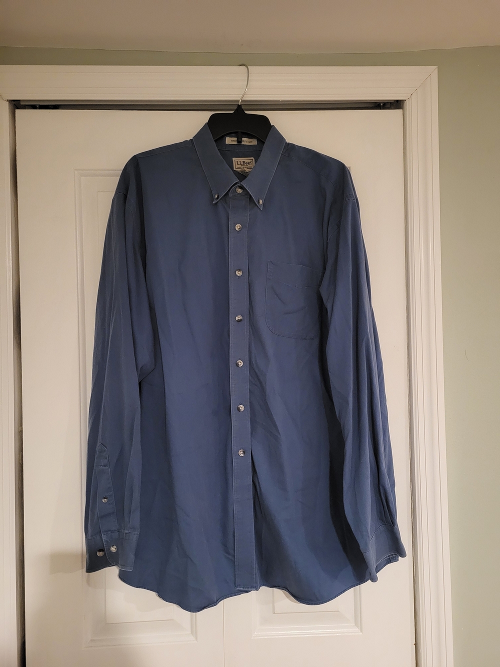 L.L. Bean Men's Blue Button-Down Shirt